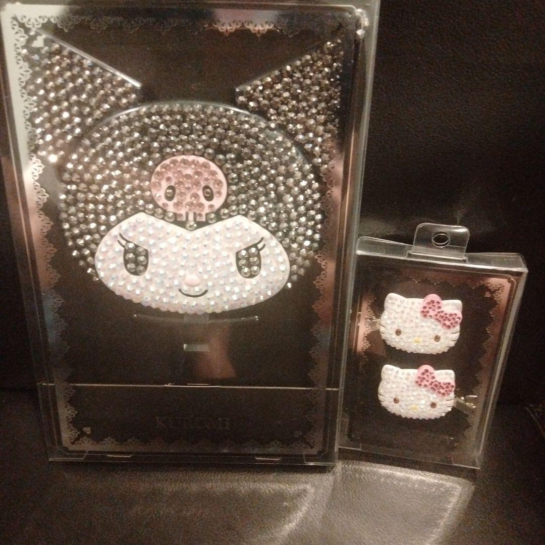 ☆サンリオ☆クロミハンドミラーデコ（ジュエルデコ）＆前髪クリップ新品未開封品